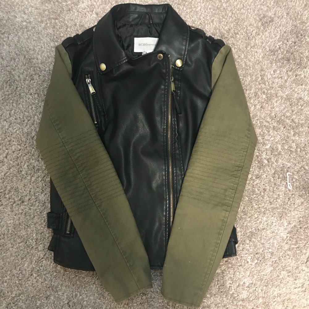 BCBG leather jacket